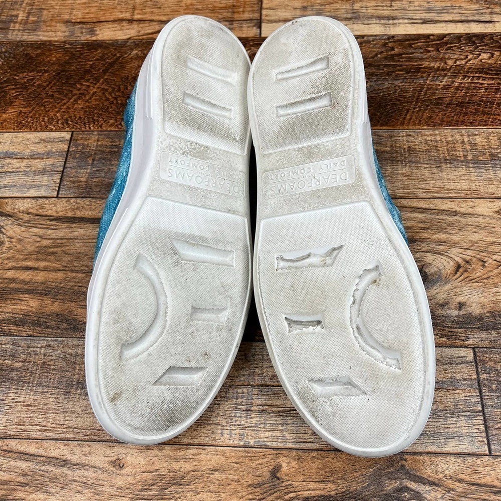 Blue Slip-On Women Shoes - Picture 7 of 8